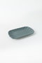 Hermia Juego de Platos de Gres Cerámico Azul Claro (2 Piezas) 23 x 13 cm